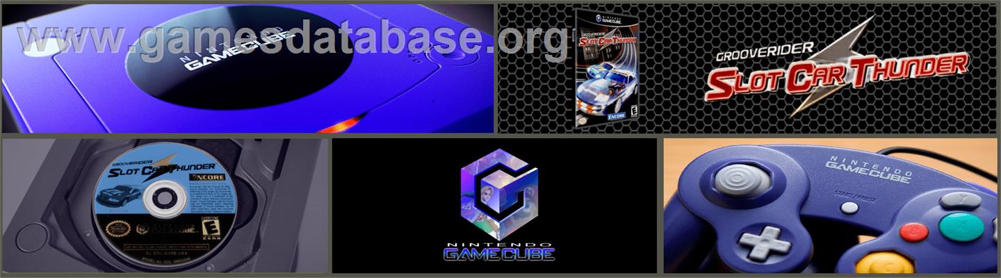GrooveRider:  Slot Car Thunder - Nintendo GameCube - Artwork - Marquee