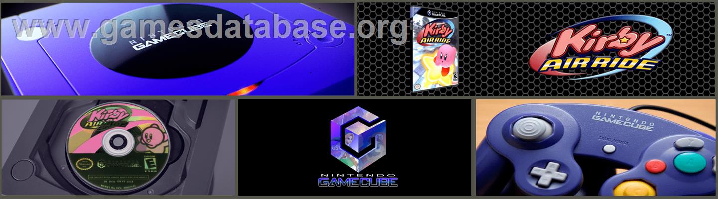Kirby Air Ride - Nintendo GameCube - Artwork - Marquee