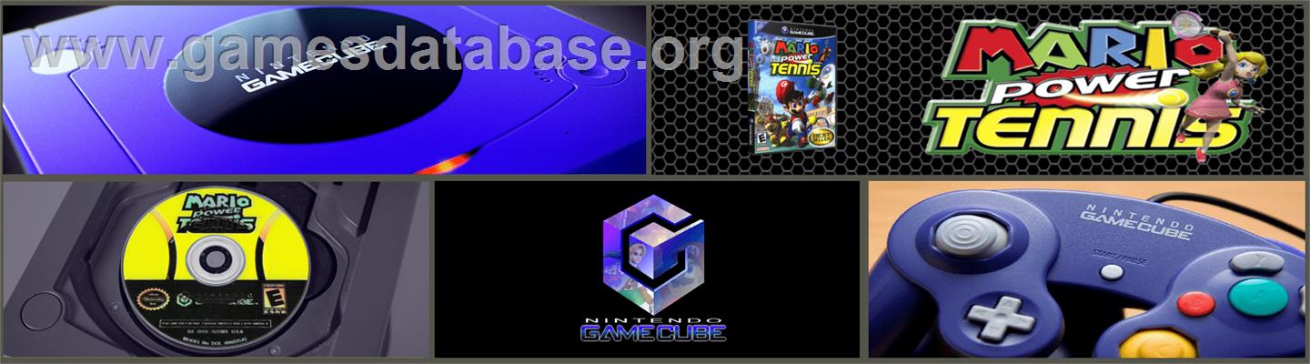 Mario Power Tennis - Nintendo GameCube - Artwork - Marquee