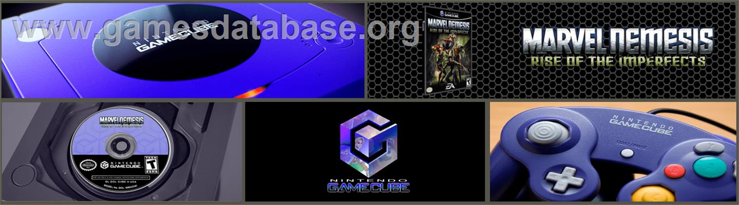 Marvel Nemesis: Rise of the Imperfects - Nintendo GameCube - Artwork - Marquee
