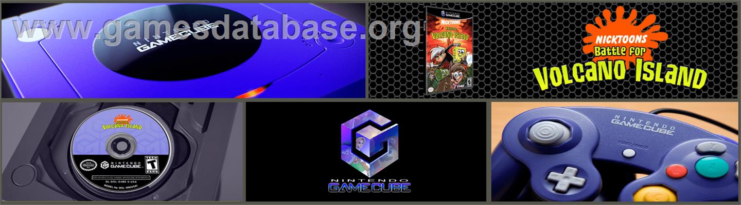 Nicktoons - Battle For Volcano Island - Nintendo GameCube - Artwork - Marquee