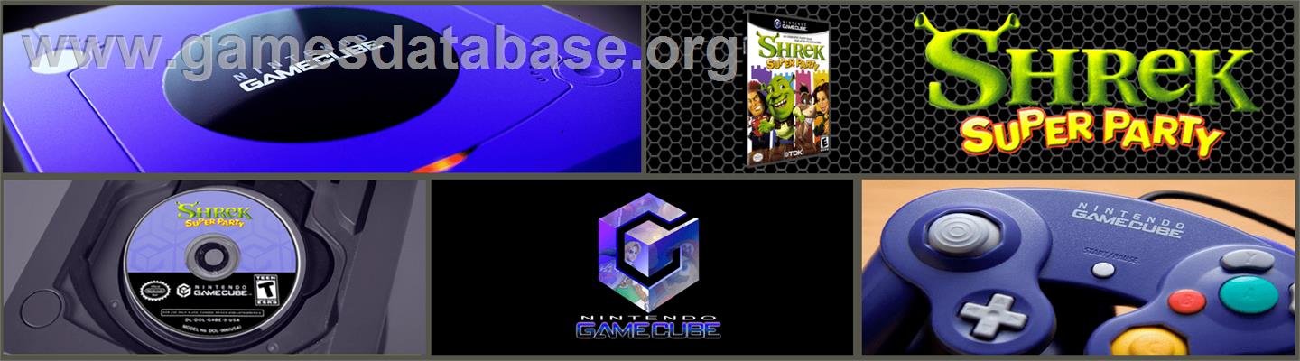 Shrek - Super Party - Nintendo GameCube - Artwork - Marquee