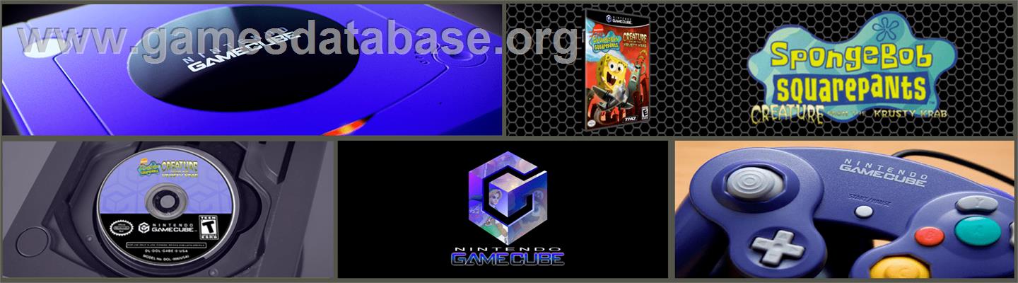 Spongebob Squarepants - Creature From The Krusty Krab - Nintendo GameCube - Artwork - Marquee