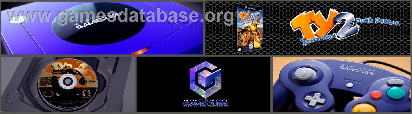 Ty the Tasmanian Tiger 2: Bush Rescue - Nintendo GameCube - Artwork - Marquee
