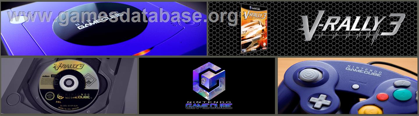 V-rally 3 - Nintendo GameCube - Artwork - Marquee