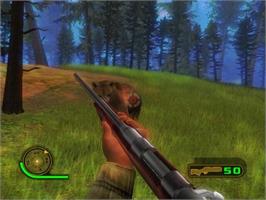 In game image of Cabela's Dangerous Hunts 2 on the Nintendo GameCube.