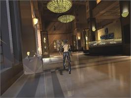 In game image of Catwoman on the Nintendo GameCube.