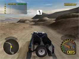 In game image of Dakar 2: The World's Ultimate Rally on the Nintendo GameCube.