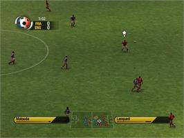 In game image of FIFA World Cup: Germany 2006 on the Nintendo GameCube.
