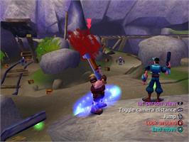 In game image of Future Tactics: The Uprising on the Nintendo GameCube.