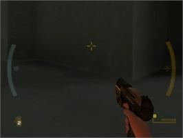 In game image of GoldenEye: Rogue Agent on the Nintendo GameCube.