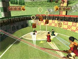 In game image of Harry Potter: Quidditch World Cup on the Nintendo GameCube.