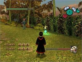 In game image of Harry Potter and the Chamber of Secrets on the Nintendo GameCube.