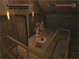 In game image of Knights of the Temple: Infernal Crusade on the Nintendo GameCube.