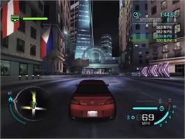 In game image of Need for Speed: Carbon on the Nintendo GameCube.