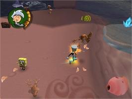 In game image of Nicktoons - Battle For Volcano Island on the Nintendo GameCube.