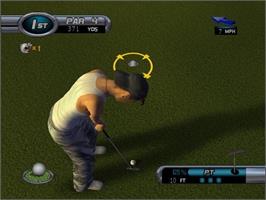In game image of Outlaw Golf/Darkened Skye on the Nintendo GameCube.