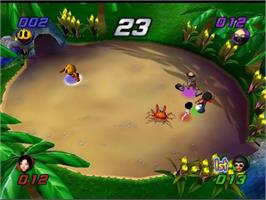 In game image of Pac-man Fever on the Nintendo GameCube.
