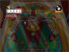 In game image of Pinball Hall of Fame: The Gottlieb Collection on the Nintendo GameCube.