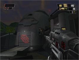 In game image of Red Faction 2 on the Nintendo GameCube.