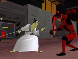 In game image of Samurai Jack: The Shadow of Aku on the Nintendo GameCube.