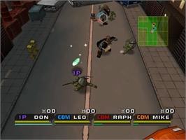 In game image of Teenage Mutant Ninja Turtles 3 - Mutant Nightmare on the Nintendo GameCube.