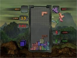 In game image of Tetris Worlds on the Nintendo GameCube.