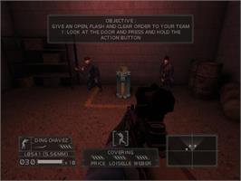 In game image of Tom Clancy's Rainbow Six: Lockdown on the Nintendo GameCube.
