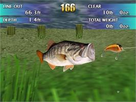 In game image of Top Angler - Real Bass Fishing on the Nintendo GameCube.