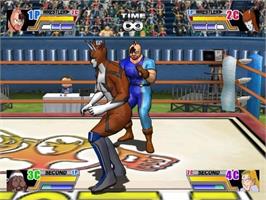 In game image of Ultimate Muscle - Legends Vs New Generation on the Nintendo GameCube.