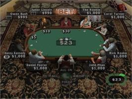 In game image of World Series Of Poker on the Nintendo GameCube.