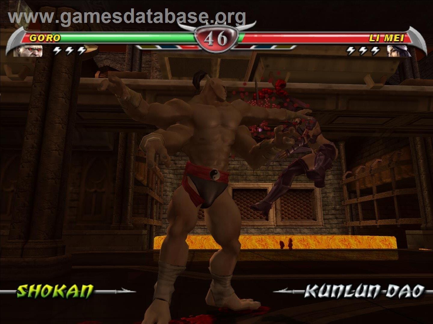 Mortal Kombat: Deception - Nintendo GameCube - Artwork - In Game