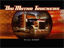Title screen of Big Mutha Truckers on the Nintendo GameCube.
