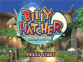 Title screen of Billy Hatcher and the Giant Egg on the Nintendo GameCube.