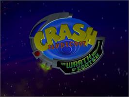 Title screen of Crash Bandicoot - The Wrath Of Cortex on the Nintendo GameCube.