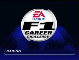 Title screen of F1 2002 on the Nintendo GameCube.
