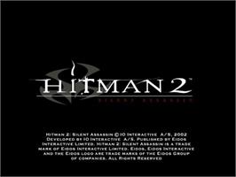 Title screen of Hitman 2 - Silent Assassin on the Nintendo GameCube.