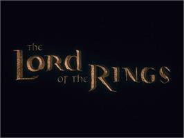 Title screen of Lord Of The Rings The Two Towers on the Nintendo GameCube.