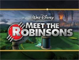 Title screen of Meet The Robinsons on the Nintendo GameCube.