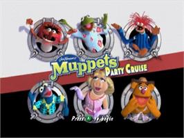 Title screen of Muppets - Party Cruise on the Nintendo GameCube.
