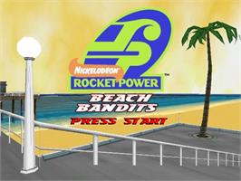 Title screen of Nickelodeon: Rocket Power - Beach Bandits on the Nintendo GameCube.