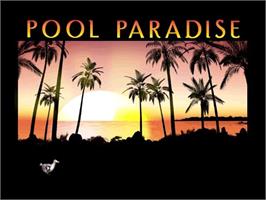 Title screen of Pool Paradise on the Nintendo GameCube.