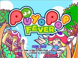 Title screen of Puyo Pop Fever on the Nintendo GameCube.