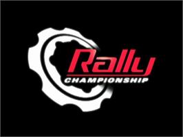 Title screen of Rally Championship on the Nintendo GameCube.