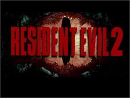 Title screen of Resident Evil 2 on the Nintendo GameCube.