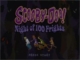 Title screen of Scooby-doo! - Night Of 100 Frights on the Nintendo GameCube.