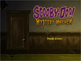 Title screen of Scooby Doo!: Night of 100 Frights on the Nintendo GameCube.