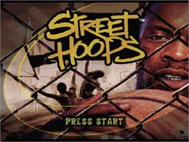 Title screen of Street Hoops on the Nintendo GameCube.