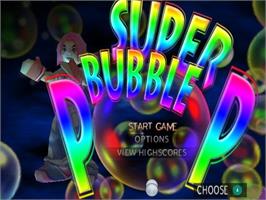 Title screen of Super Bubble Pop on the Nintendo GameCube.
