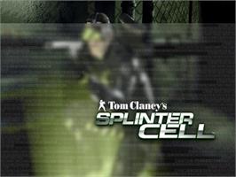 Title screen of Tom Clancy's Splinter Cell: Pandora Tomorrow on the Nintendo GameCube.